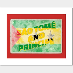 São Tomé and Príncipe Vintage style retro souvenir Posters and Art